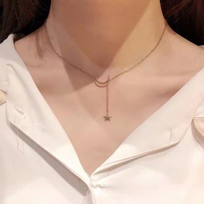 Stella Luna Elegance - Collana girocollo con ciondolo